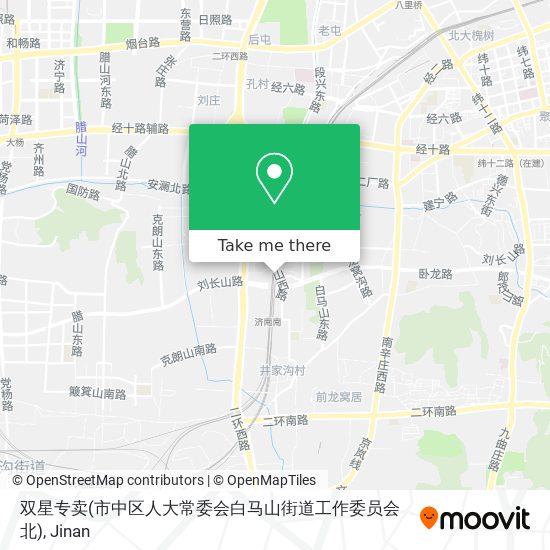 双星专卖(市中区人大常委会白马山街道工作委员会北) map