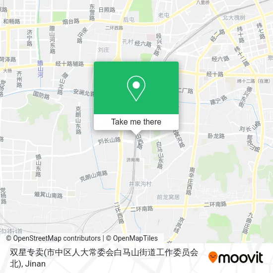 双星专卖(市中区人大常委会白马山街道工作委员会北) map