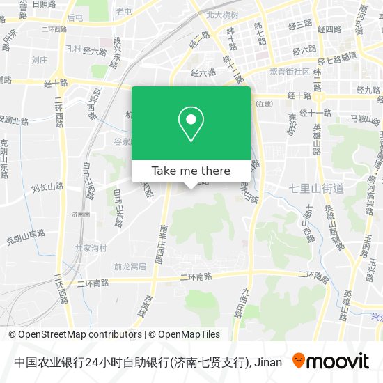 中国农业银行24小时自助银行(济南七贤支行) map