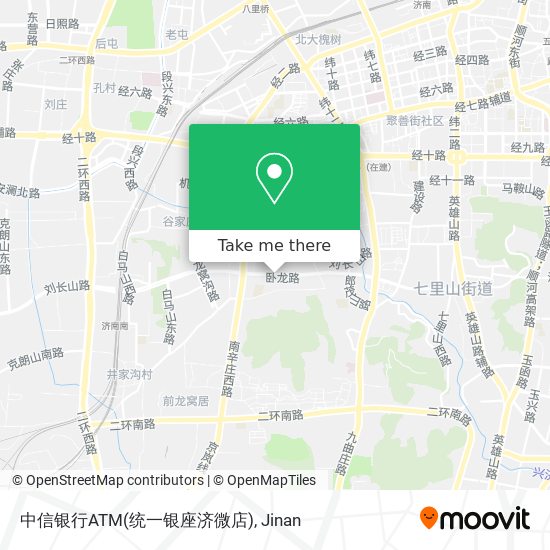 中信银行ATM(统一银座济微店) map