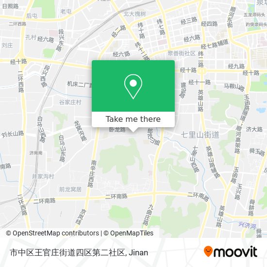 市中区王官庄街道四区第二社区 map