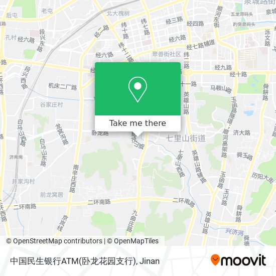 中国民生银行ATM(卧龙花园支行) map