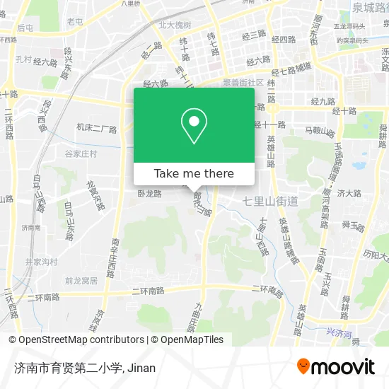 济南市育贤第二小学 map