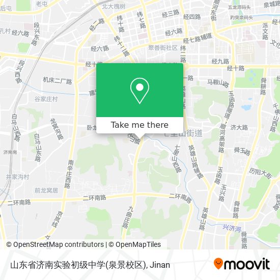 山东省济南实验初级中学(泉景校区) map