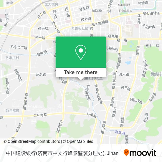 中国建设银行(济南市中支行峰景鉴筑分理处) map