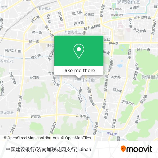 中国建设银行(济南通联花园支行) map