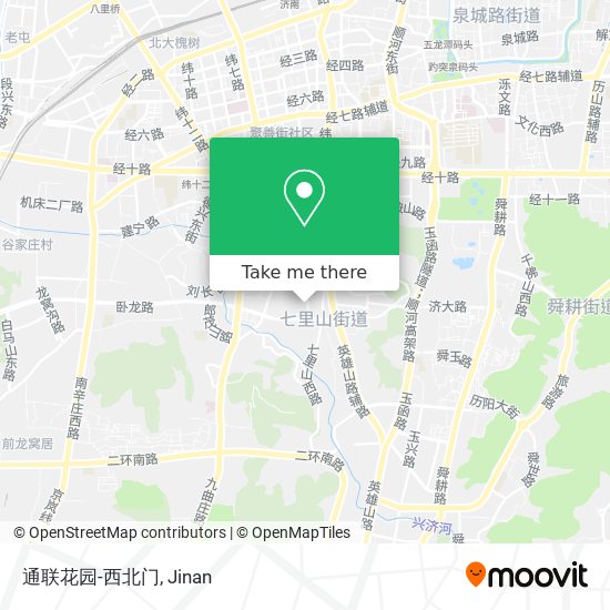 通联花园-西北门 map