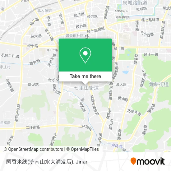 阿香米线(济南山水大润发店) map