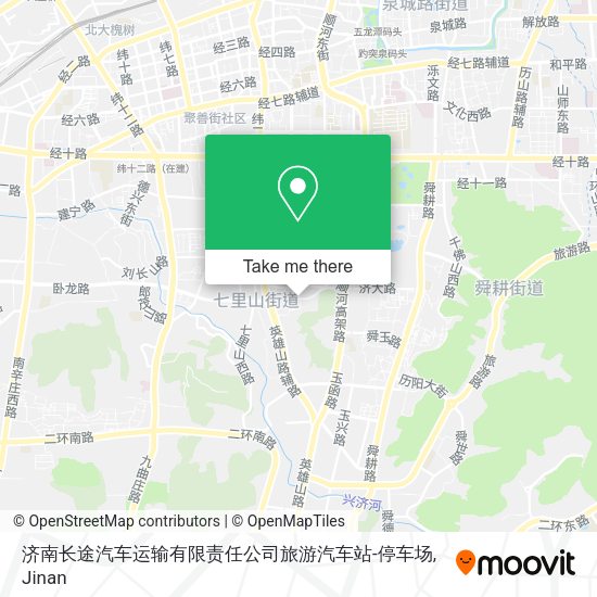 济南长途汽车运输有限责任公司旅游汽车站-停车场 map