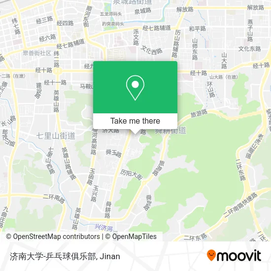 济南大学-乒乓球俱乐部 map