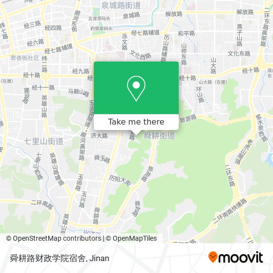 舜耕路财政学院宿舍 map