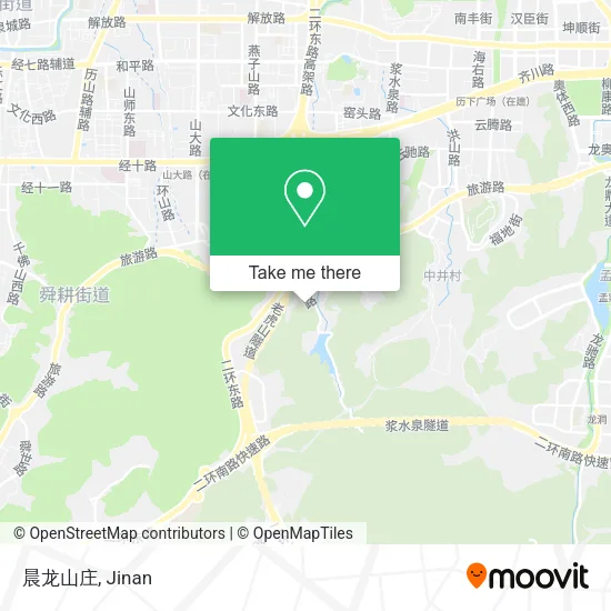 晨龙山庄 map