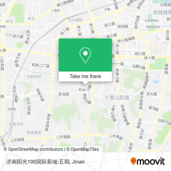 济南阳光100国际新城-五期 map