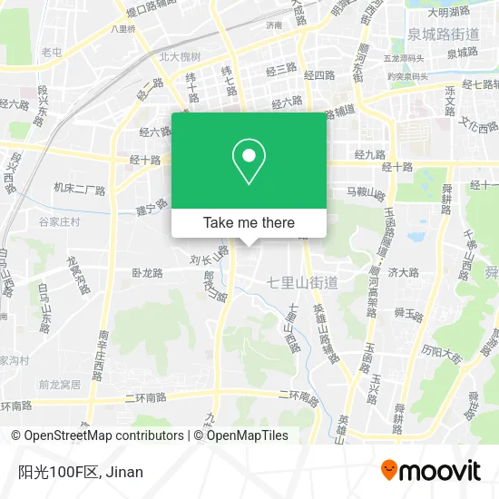 阳光100F区 map