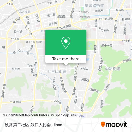 铁路第二社区-残疾人协会 map