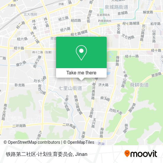 铁路第二社区-计划生育委员会 map