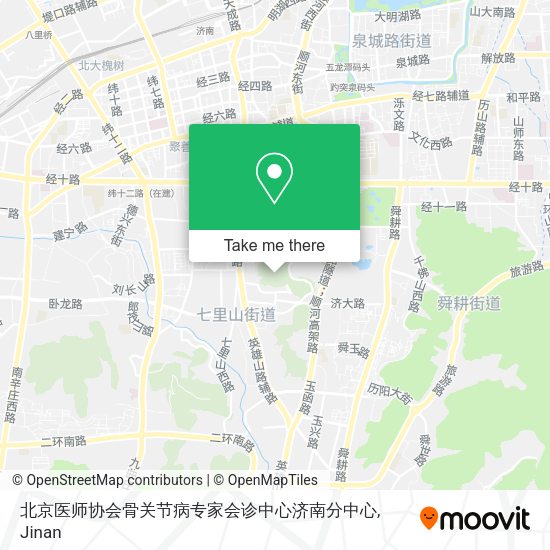 北京医师协会骨关节病专家会诊中心济南分中心 map