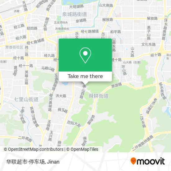 华联超市-停车场 map