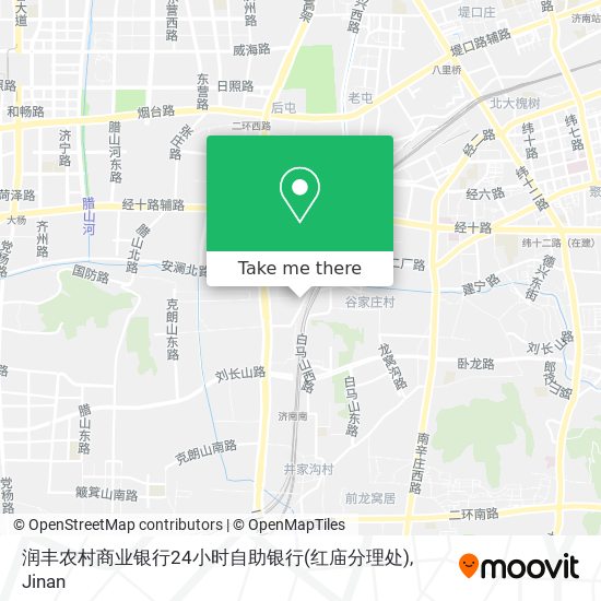 润丰农村商业银行24小时自助银行(红庙分理处) map
