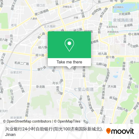 兴业银行24小时自助银行(阳光100济南国际新城北) map