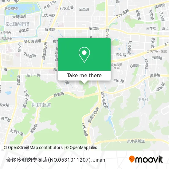金锣冷鲜肉专卖店(NO.0531011207) map