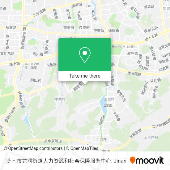 济南市龙洞街道人力资源和社会保障服务中心 map