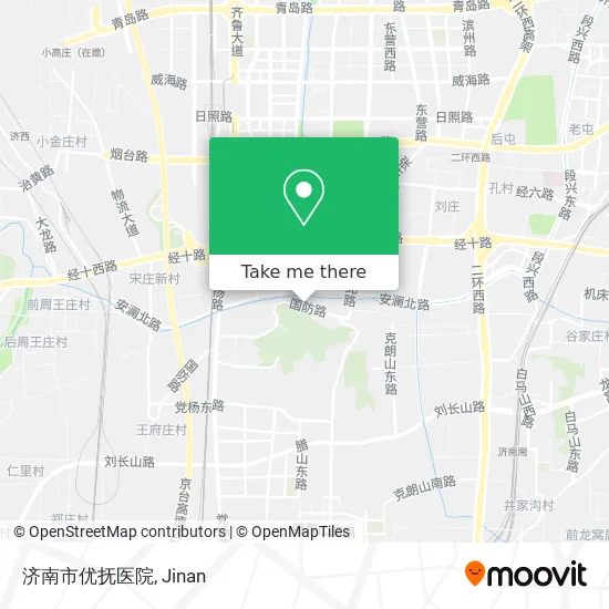 济南市优抚医院 map