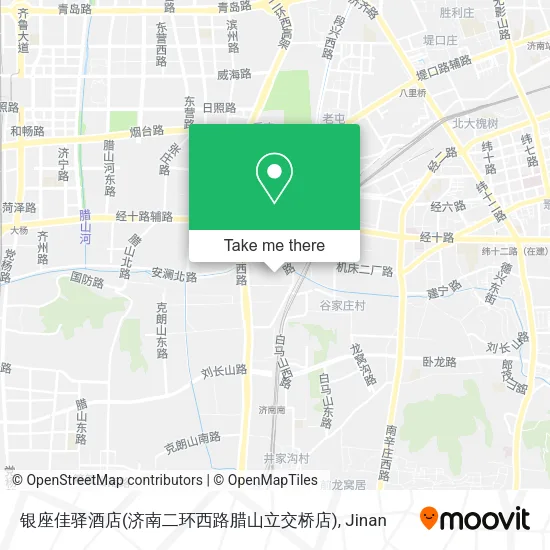 银座佳驿酒店(济南二环西路腊山立交桥店) map
