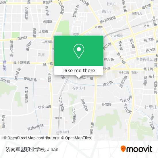 济南军盟职业学校 map