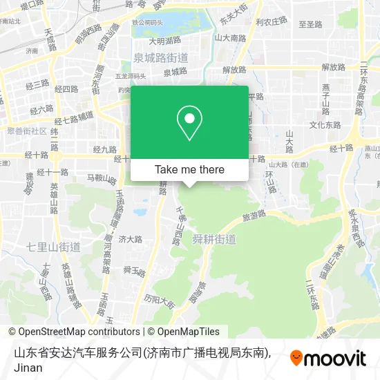 山东省安达汽车服务公司(济南市广播电视局东南) map
