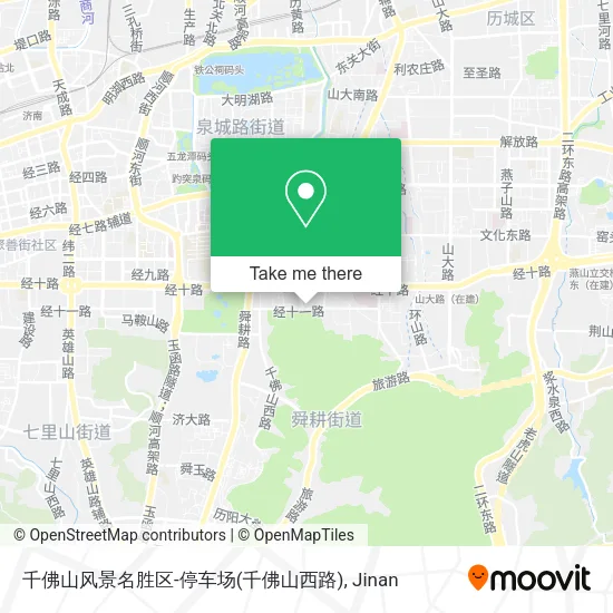 千佛山风景名胜区-停车场(千佛山西路) map