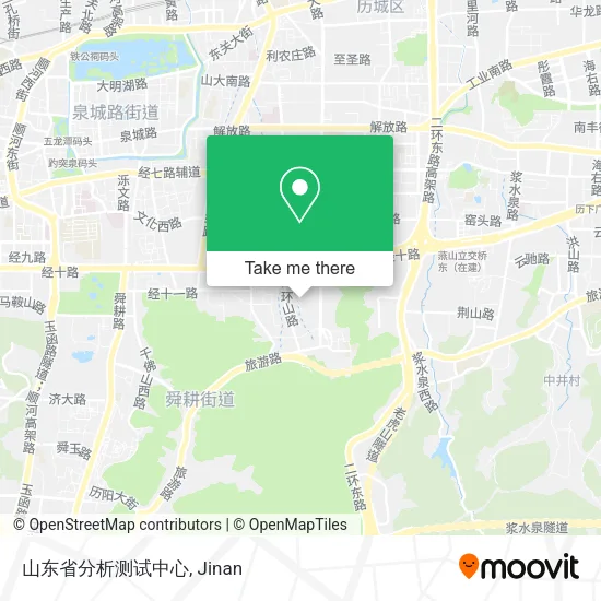 山东省分析测试中心 map