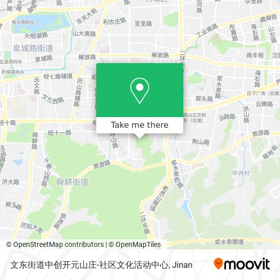 文东街道中创开元山庄-社区文化活动中心 map