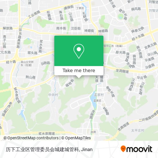 历下工业区管理委员会城建城管科 map