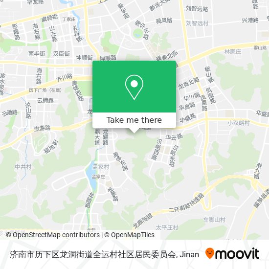 济南市历下区龙洞街道全运村社区居民委员会 map