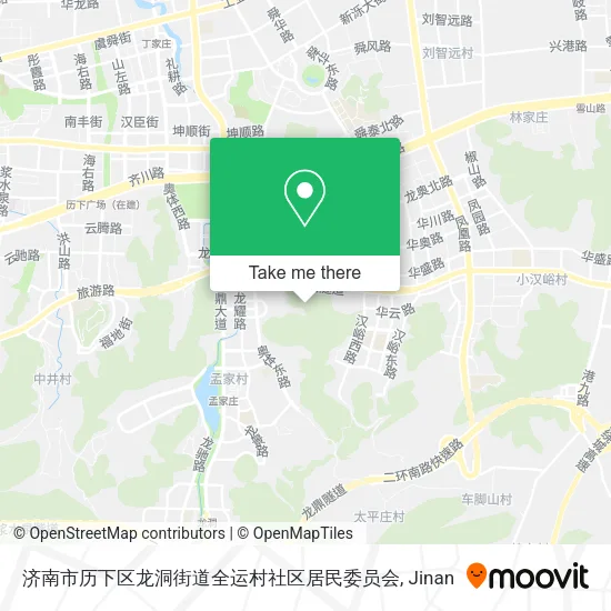 济南市历下区龙洞街道全运村社区居民委员会 map