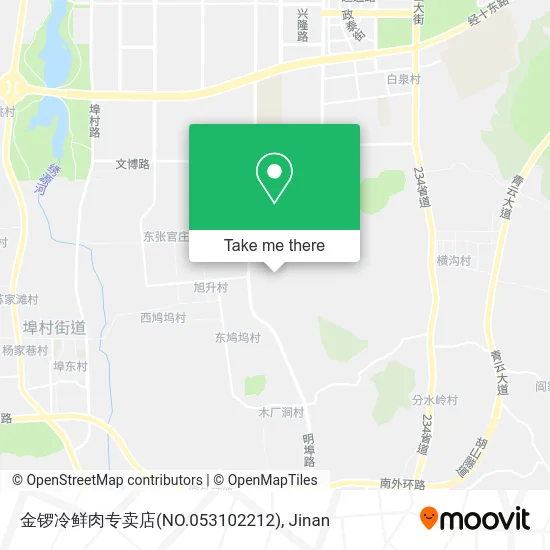 金锣冷鲜肉专卖店(NO.053102212) map