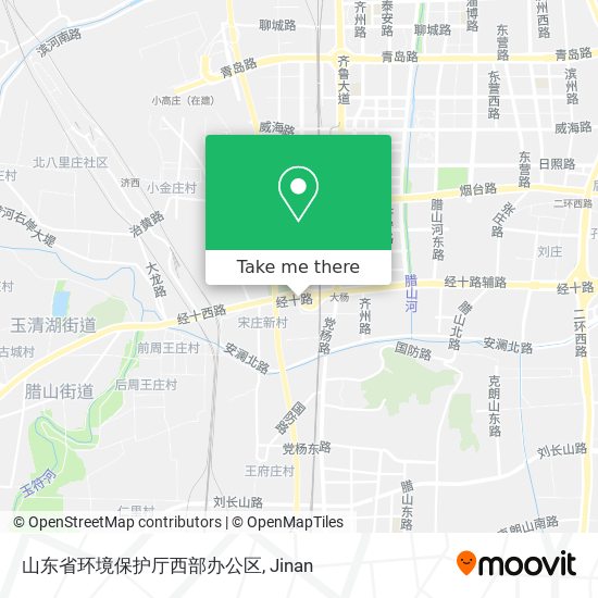 山东省环境保护厅西部办公区 map