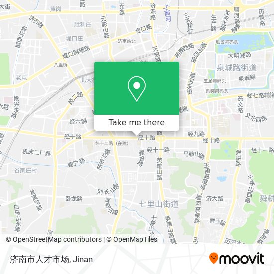 济南市人才市场 map