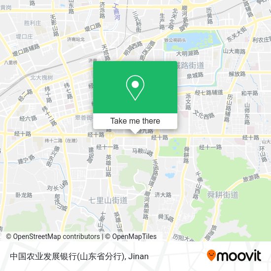 中国农业发展银行(山东省分行) map