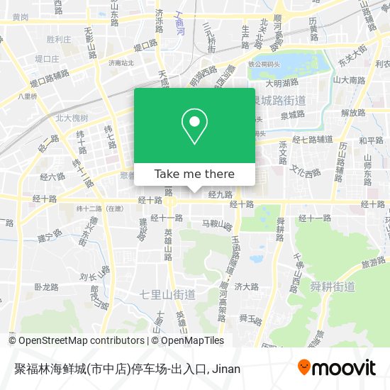 聚福林海鲜城(市中店)停车场-出入口 map