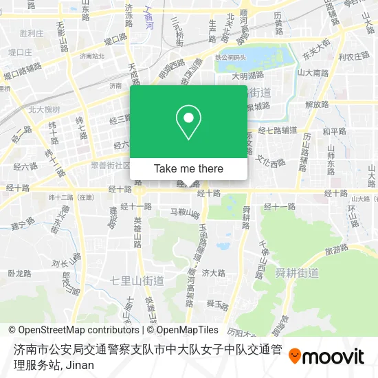 济南市公安局交通警察支队市中大队女子中队交通管理服务站 map