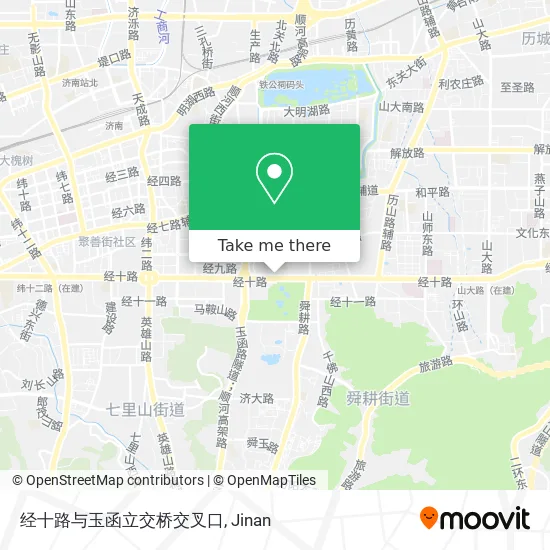 经十路与玉函立交桥交叉口 map