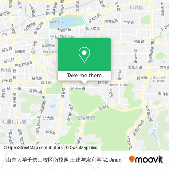 山东大学千佛山校区南校园-土建与水利学院 map
