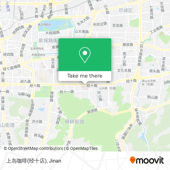 上岛咖啡(经十店) map