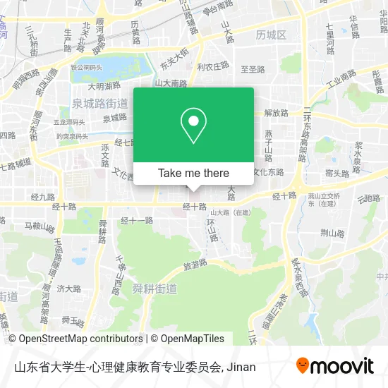 山东省大学生-心理健康教育专业委员会 map