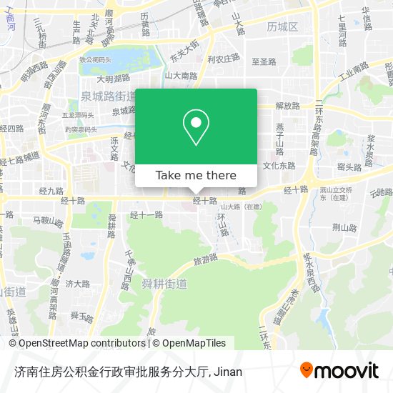 济南住房公积金行政审批服务分大厅 map