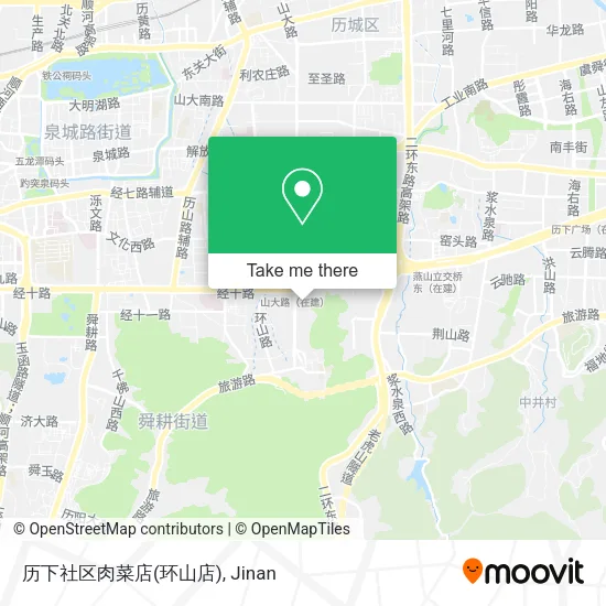 历下社区肉菜店(环山店) map