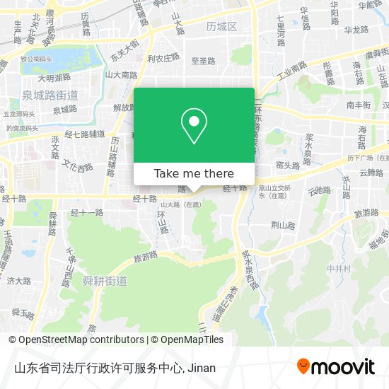 山东省司法厅行政许可服务中心 map
