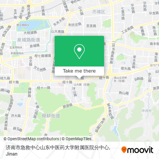 济南市急救中心山东中医药大学附属医院分中心 map